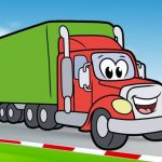 Happy Trucks Coloring