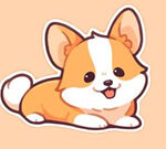 Coloring E book: Corgi