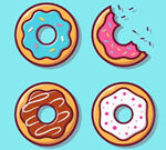 Coloring E book: Doughnuts